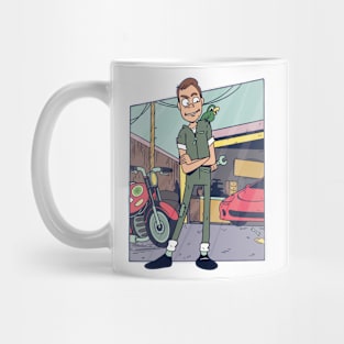 Funny Mechanic Cartoon Mug